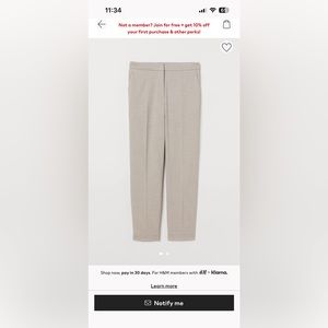 H&M beige slacks